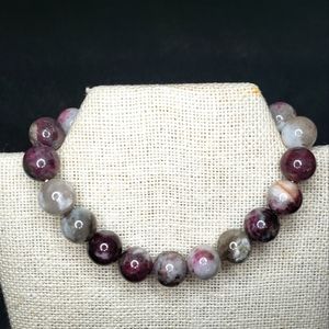 Plum blossom tourmaline bracelet